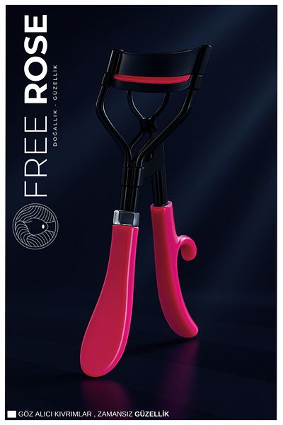 Free Rose Pink Matte Black Professional Eyelash Curler