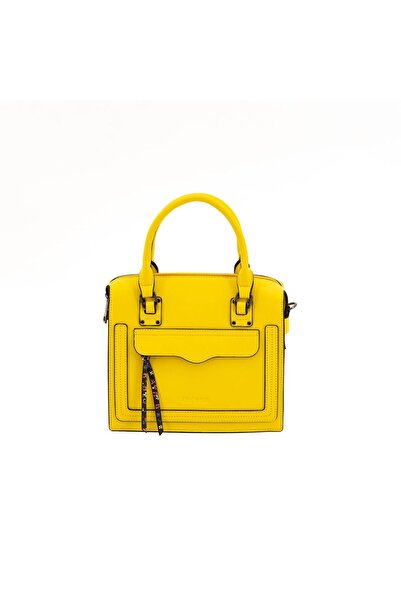 Lamonza Geantă de damă Amber Model 2, 26x23x11 cm, galbenă