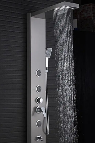 Jet Banyo Venüs Silver Gri Masajlı Duş Panel- Duş Seti - Duş Sistemi - Hidrom...