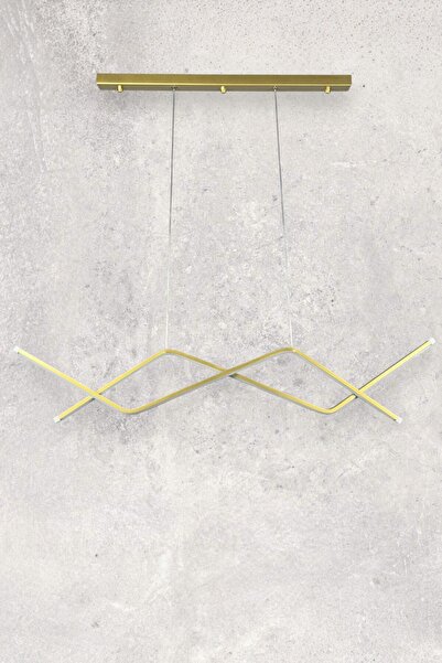 LEGACY Utku Modern Tasarım Eskitme Renk Yemek Masası Üstü - Mutfak - Salon Beyaz Led 2 Li Avize