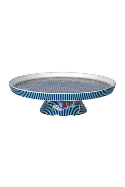 Lucky Art Chantelle New Bone China Porcelain 25cm Cake Stand Blue