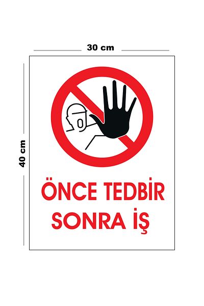 Lucena Metal before Measure after Business 30 cm X 40 cm A3 Size Warning Sign Directional Sign