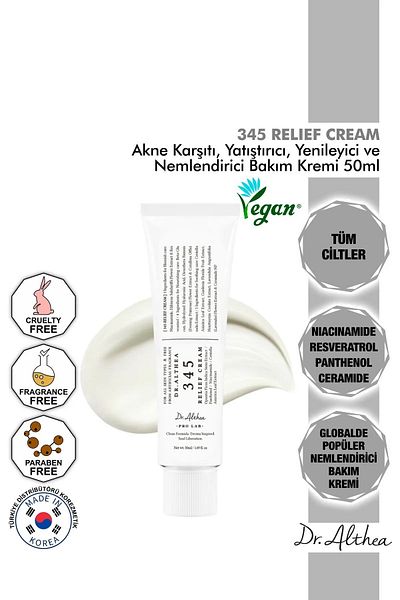 Dr. Althea 345 Relief Cream with Resveratrol - Soothing and Moisturizing Cream 50ml