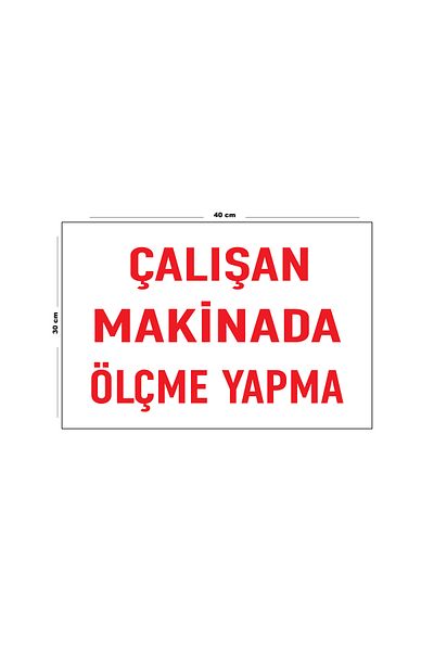 Lucena Making Measuring in Metal Working Machine 30 cm X 40 cm A3 Size Warning Sign Directional Sign