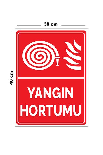 Lucena Metal Fire Hose 30 cm X 40 cm A3 Size Warning Sign Direction Sign