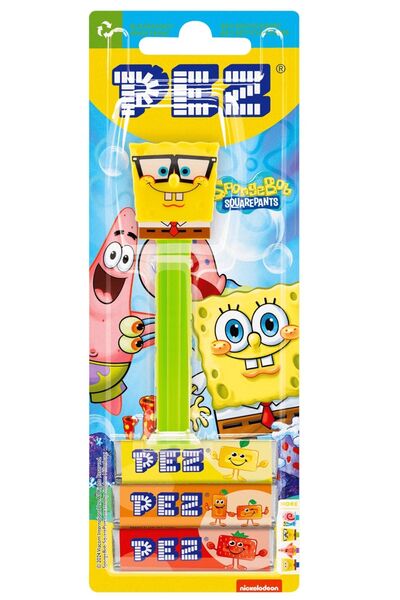 SPONGEBOB Candy Sponge Bob with Pez Toy (Nerdy)