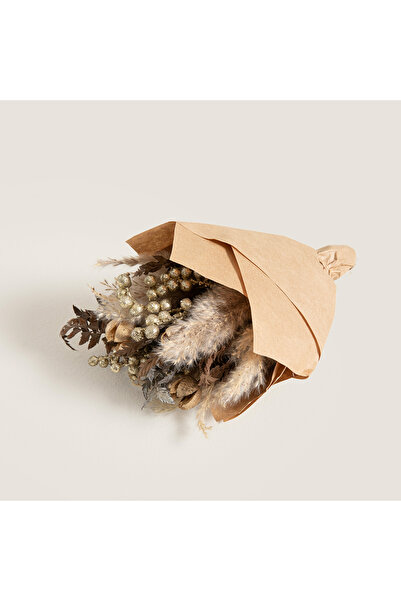 Chakra Seira Buket Kuru Çiçek Natural-Altın