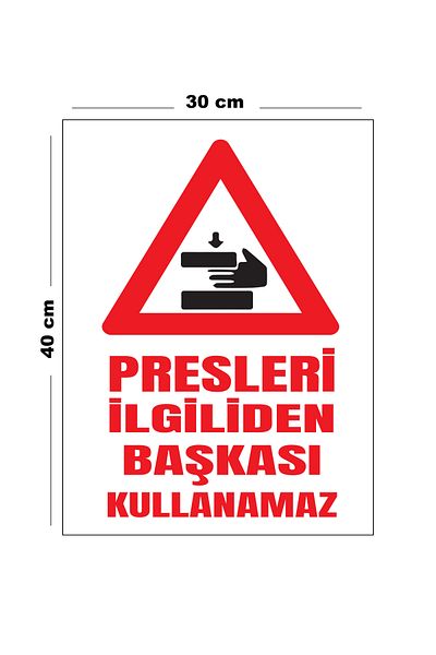 Lucena Metal Presses No One Else Can Use It 30 cm X 40 cm A3 Size Warning Sign Diversion