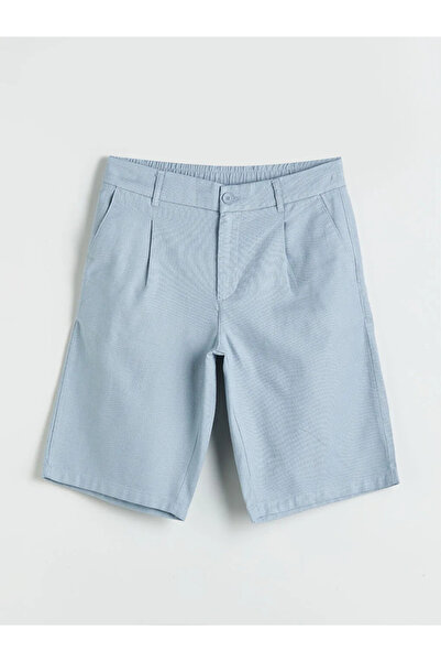 LC Waikiki Ανδρικό σορτς SOUTHBLUE Blue Standard Fit με εφαρμογή λινό