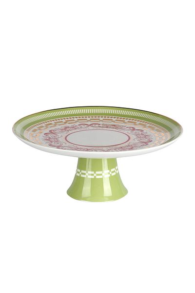 Lucky Art Lancelot New Bone China Porcelain Cake Stand with Foot