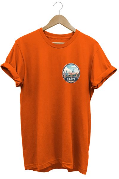 remonz Cities Series Budapest Printed 100% Cotton Regular Fit Crew Neck T-Shirt