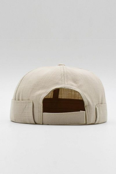 Külah Ecru Linen Summer Cap Docker Hat