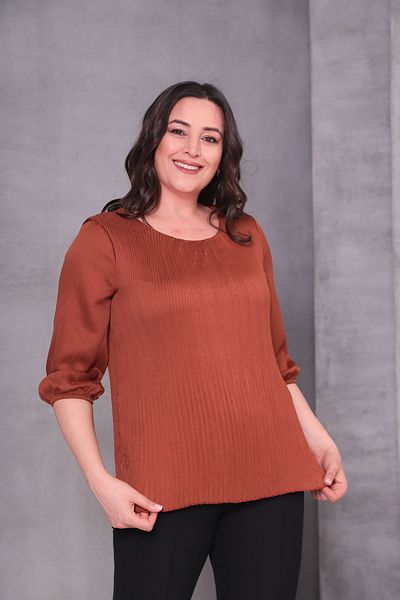 Shahiqa Plus Size Pleated Detail Blouse