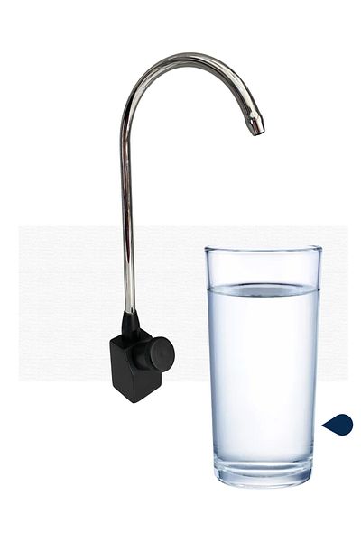 RUDİ ARMATÜR Purifier Faucet on Off Single Way Glossy Silver