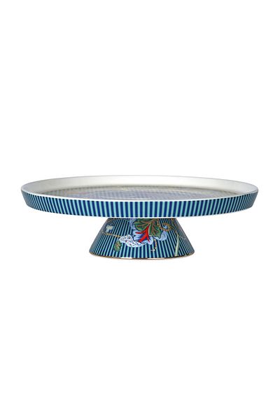 Lucky Art Chantelle New Bone China Porcelain 25cm Cake Stand Blue