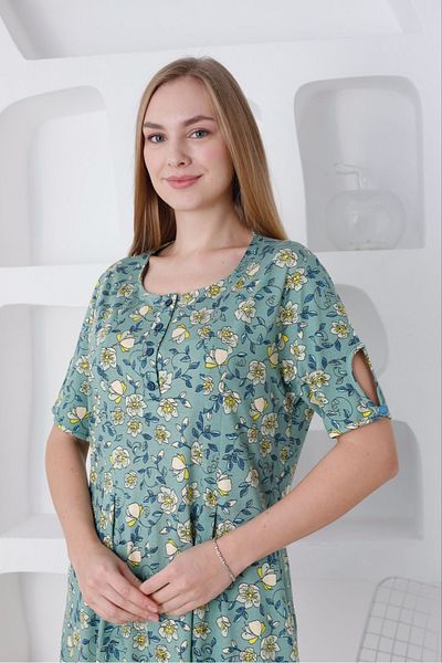 STELLETO Rochie modală de vară cu model pliat și detaliu de mâneci