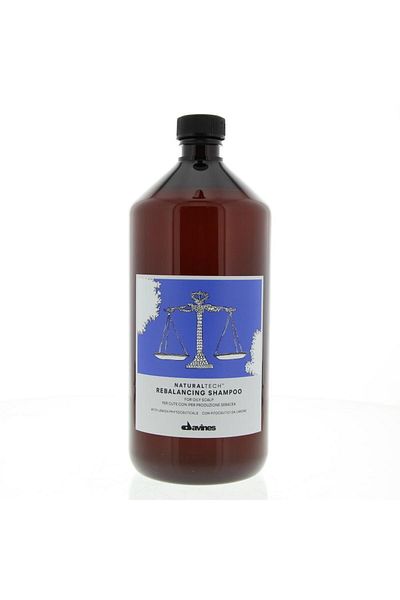 Davines Naturaltech Rebalancing Shampoo 1000 ml |   Purifying & Balancing Care for Oily Hair