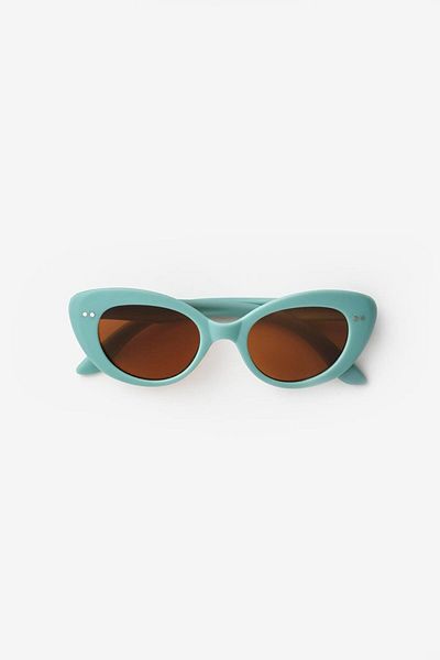Le Mabelle Children's Sunglasses with Green Stone Detail