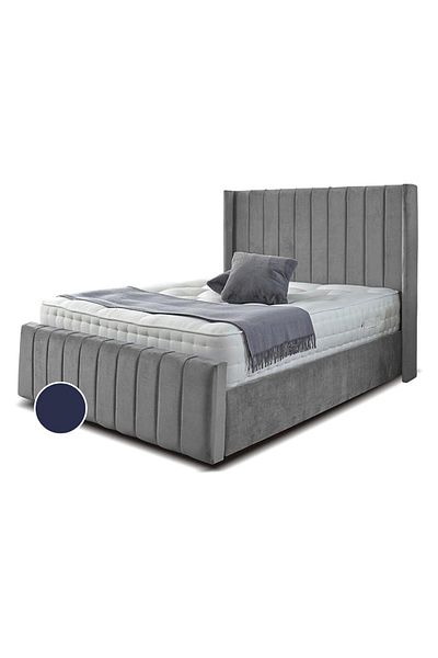 BACK COMFORT Berta Custom Luxury Bed . Elegant Design & Durable Wood . Trendy Colors . Saudi Made