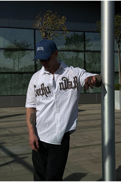 serline Fuerundar Вишитий плюшевий преміум-сорочка оверсайз