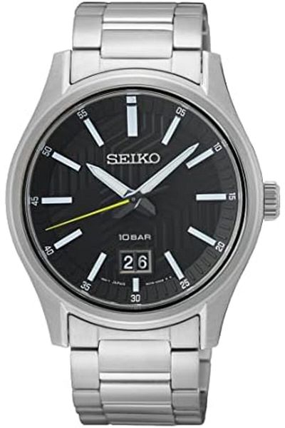 Seiko Men's Analogue Quartz Watch with Stainless Steel Strap SUR535P1