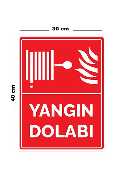 Lucena Metal Fire Cabinet 30 cm X 40 cm A3 Size Warning Sign Direction Sign