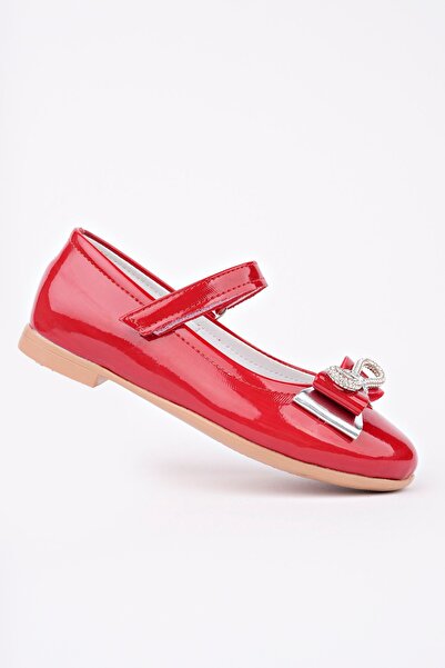 epaavm Red Patent Leather Girls' Shoes