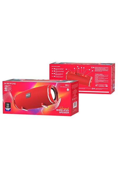 Borofone Boxă portabilă Br3 Rich Sound Bluetooth 5.0, sunet bogat și puternic - roșie