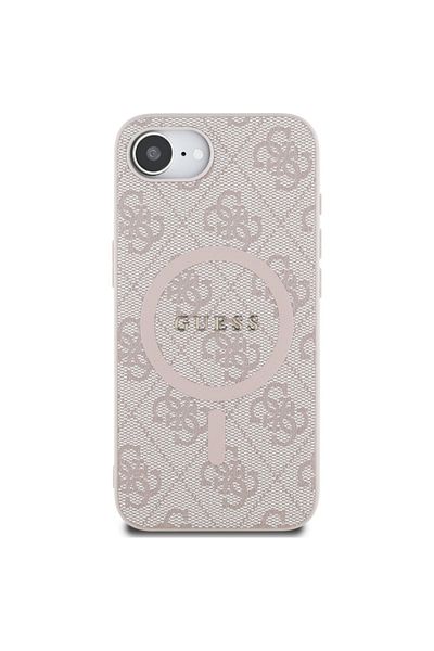 Guess Case For Iphone 16e, 4g Collection Leather Magsafe, - Pink