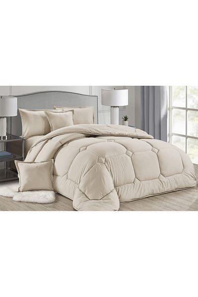 Moon Luxurious double hotel quilt set for a refreshing summer, made of microfiber, size 230*250cm