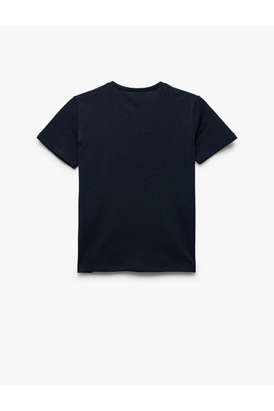 Koton New Season Cotton Crew Neck Short Sleeve Printed T-Shirt