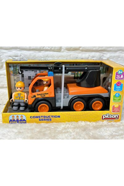 PİLSAN Double Blok İttir Gitsin İnşaat Serisi İş Makinaları Vinç 25 cm