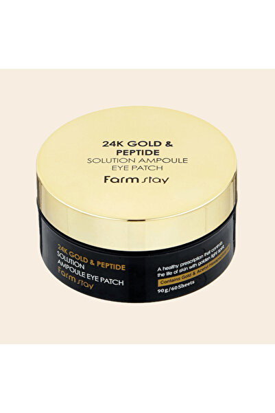 Farmstay Patchuri pentru ochi cu 24K aur și peptide, farmstay, 60 buc