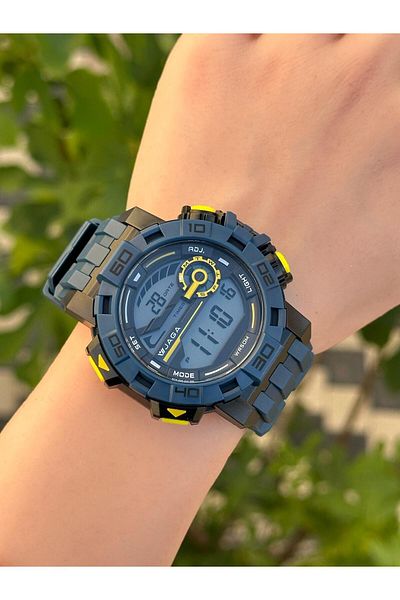 Jaga Digital 2 Years Warranty Alarm+Stopwatch+Light and Calendar 5 Atm Young Sports Men's Wristwatch Jg001