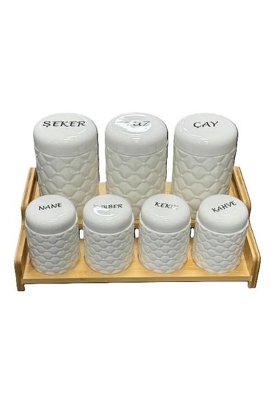 costurera 7-Piece Spice Set with Stand