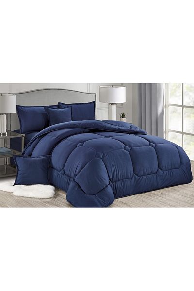 Moon Luxurious double hotel quilt set for a refreshing summer, made of microfiber, size 230*250cm
