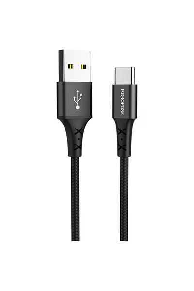 Borofone BX20 Enjoy USB to USB Type-C Data and Charging Cable, 1 m, 2A, Black