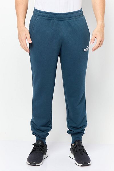 Puma Men Sportswear Fit Brand Logo Outdoor Sweatpants, Slate Blue