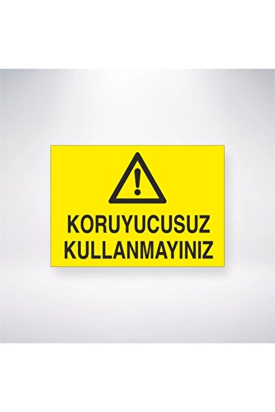 Reysa Tasarım Do Not Use Without Protector Sticker 20X28 cm
