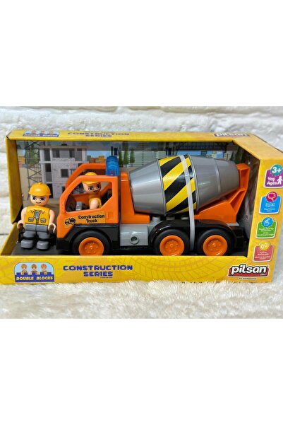 PİLSAN Double Blok İttir Gitsin İnşaat Serisi İş Makinaları Mikser 25 cm