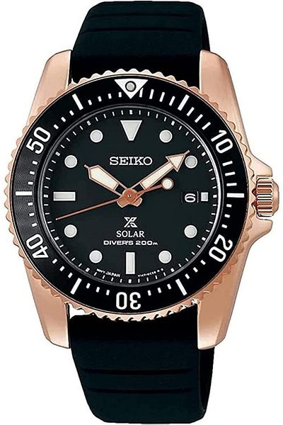 Seiko Prospex Compact Solar Scuba Diver SNE586P1, Rose Gold