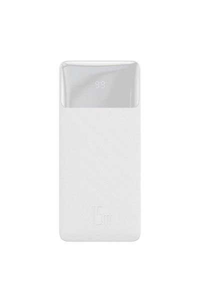 Baseus External Battery 20,000 mAh Power Bank USB-C Baseus 15W Type-C 2 x USB-A, Micro USB, 0.25 m - White
