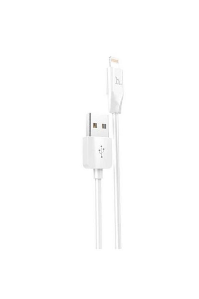 Hoco Lightning Data Cable, for iPhone 14 13 12 11 Pro Max, X1 Rapid, 2 Meters, 2.1A - White