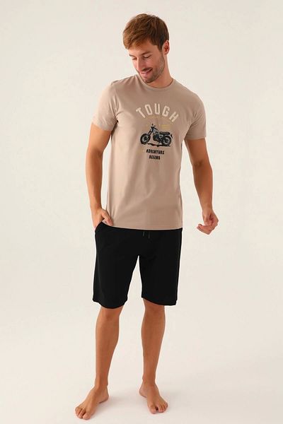 Arnetta Begins Sand Men's Bermuda Suit