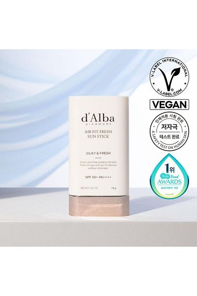 Dalba Sunscreen stick, d'Alba, Air Fit Fresh, SPF50+ PA++++, 19g