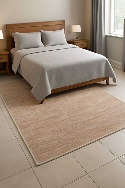 istanbul home 120 x 180ÖLÇÜSÜNDE VİZON KAHVE-AÇIK KAHVE RENGINDE BAMBU URUNDEN DOKUMA TABAN YOLLUK