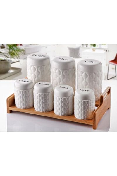 costurera 7-Piece Spice Set with Stand