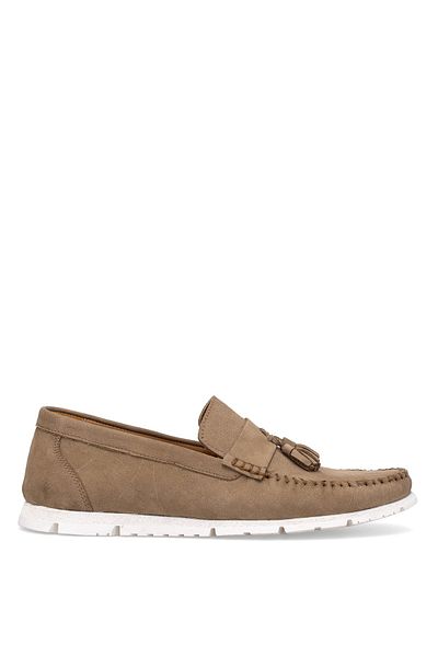 Ayakkabı Fuarı Elit Mzv2009N Men's Genuine Nubuck Leather Casual Shoes Sand Color