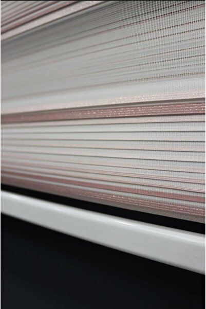 ömer ilhan zebra stor perde pembe desenli silinebilir çizgili alüminyum kasalı