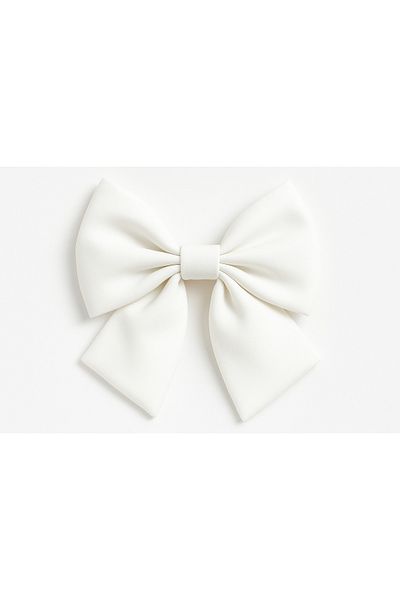 MakeWell Plain Plain Fabric Colorful Clip Bow Design Hair Clips